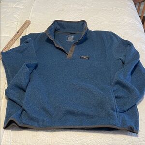 L.L. Bean Blue and gray Fleece Pullover men's XL
